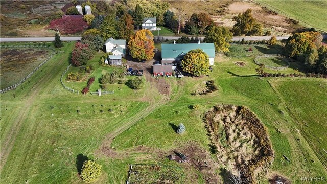 5195 Genesee Rd, North Collins, NY 14141 - aerial view of property and surrounding area with rural landscape