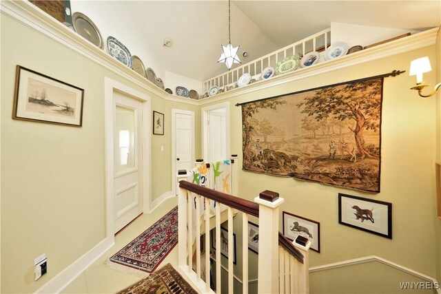 5195 Genesee Rd, North Collins, NY 14141 - foyer entrance featuring baseboards and a high ceiling