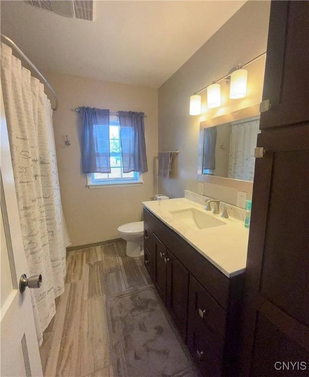 744 State Route 13, Cortlandville, NY 13045 - full bathroom featuring vanity, toilet, and a shower with curtain