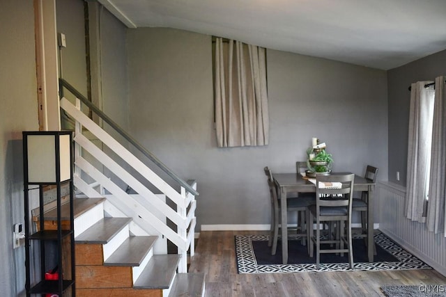 744 State Route 13, Cortlandville, NY 13045 - dining area with wood finished floors and stairway