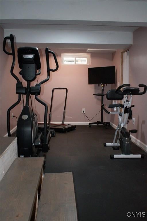 744 State Route 13, Cortlandville, NY 13045 - exercise area with baseboards