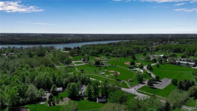 524 Pletcher Rd, Lewiston, NY 14092 - aerial overview of property's location featuring a nearby body of water and a heavily wooded area