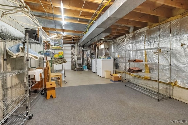 524 Pletcher Rd, Lewiston, NY 14092 - unfinished basement with separate washer and dryer