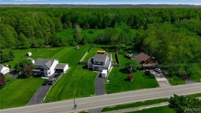 524 Pletcher Rd, Lewiston, NY 14092 - drone / aerial view of a heavily wooded area