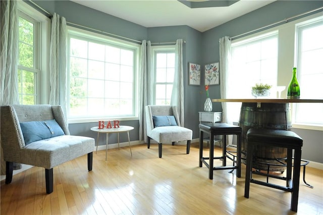 90 Davenport Rd, Big Flats, NY 14814 - living area featuring wood-type flooring and baseboards