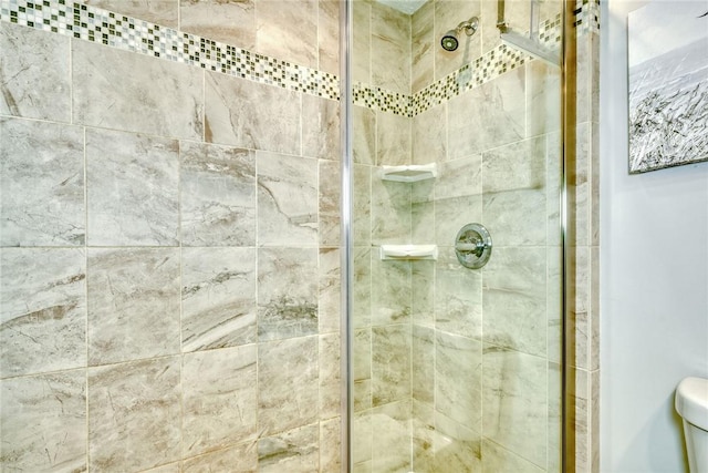4231 Cauwels Rd, Arcadia, NY 14505 - full bathroom with a stall shower and toilet
