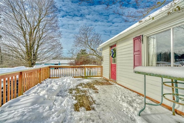 4231 Cauwels Rd, Arcadia, NY 14505 - view of snow covered deck