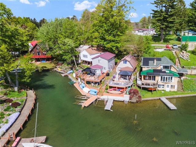 328 Lakeview Blvd, Machias, NY 14042 - aerial view of residential area with a large body of water