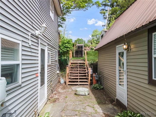 328 Lakeview Blvd, Machias, NY 14042 - view of patio with stairway