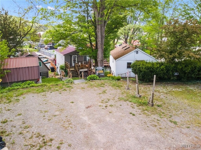 328 Lakeview Blvd, Machias, NY 14042 - view of yard with a wooden deck