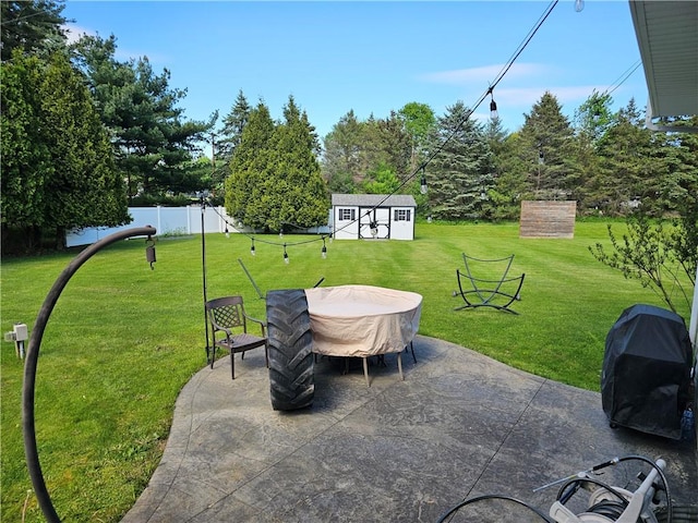 1 Woodsview Dr, Big Flats, NY 14903 - view of patio / terrace featuring an outbuilding and grilling area