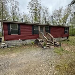 3384 Huggins Rd, Tyrone, NY 14815 - manufactured / mobile home featuring crawl space
