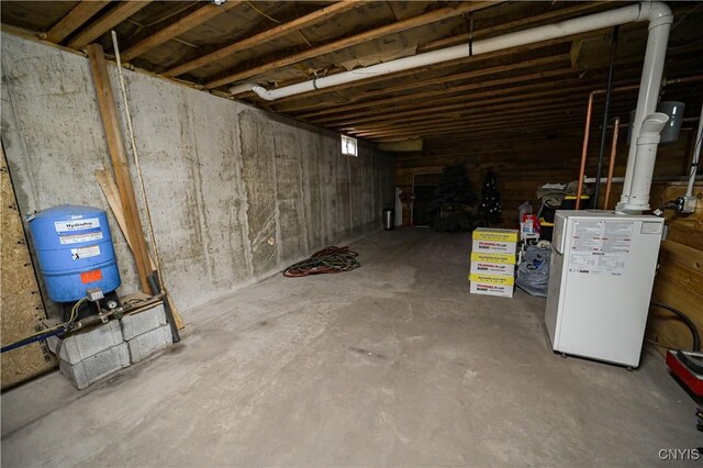 161 Mcclure Rd, Salisbury, NY 13470 - unfinished below grade area featuring a water pressure tank