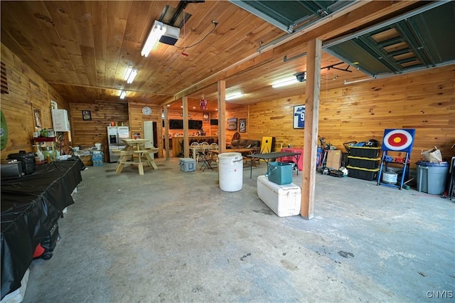 161 Mcclure Rd, Salisbury, NY 13470 - garage with wood walls