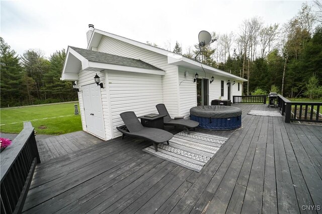 161 Mcclure Rd, Salisbury, NY 13470 - deck with a lawn