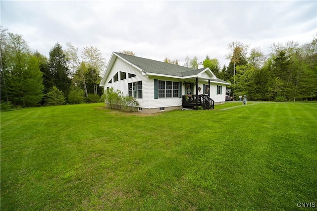 161 Mcclure Rd, Salisbury, NY 13470 - back of house with a yard