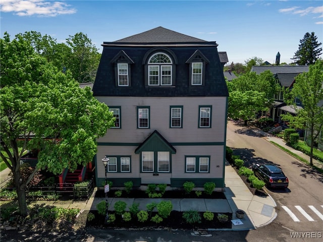185 York St Unit 1, Buffalo, NY 14213 - view of front of home with mansard roof and roof with shingles