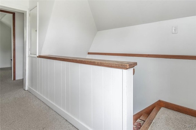 71 Champion St, Champion, NY 13619 - hallway with carpet flooring and wainscoting