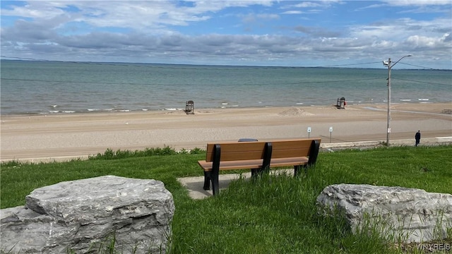 water view featuring nearby beach