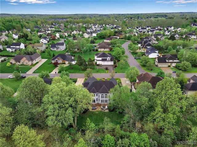aerial perspective of suburban area
