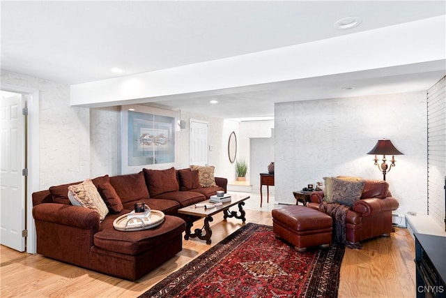 5598 Buck Point Rd, Fleming, NY 13021 - living room featuring wood finished floors and recessed lighting