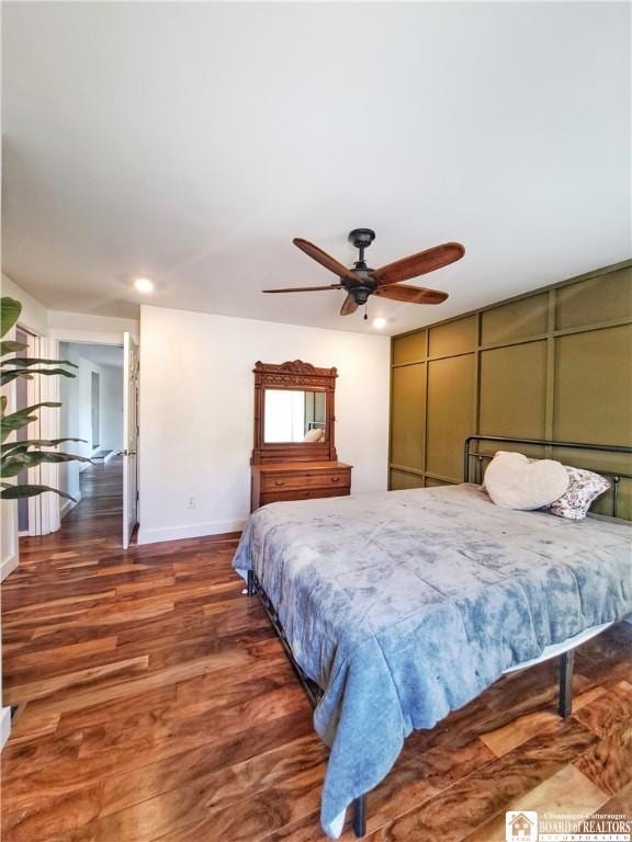 55 Washington Ave, Pomfret, NY 14063 - bedroom featuring wood finished floors, baseboards, and recessed lighting