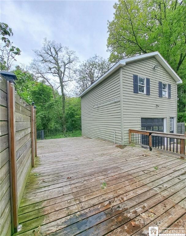 55 Washington Ave, Pomfret, NY 14063 - view of wooden terrace