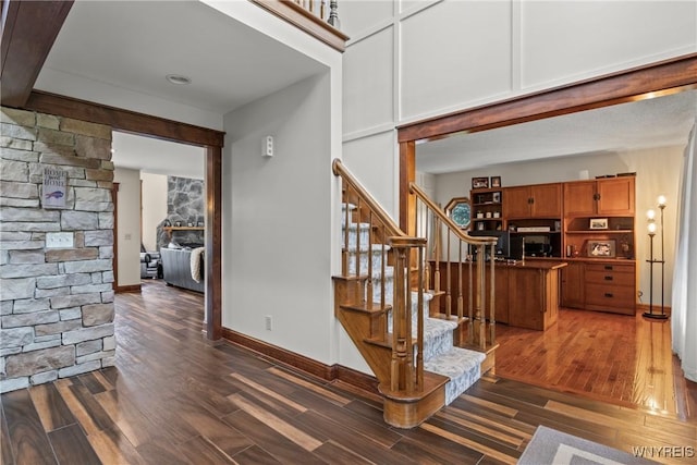 60 Kettle Run, Elma, NY 14052 - stairs with wood finished floors