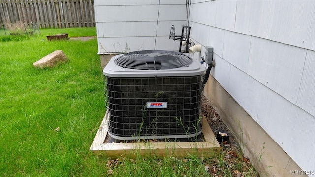 223 Patrice Ter, Amherst, NY 14221 - exterior view of central AC unit and fence