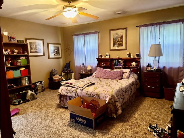 99 N Main St, Mount Morris, NY 14510 - carpeted bedroom with ceiling fan