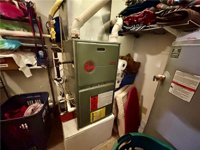 99 N Main St, Mount Morris, NY 14510 - utility room featuring heating unit
