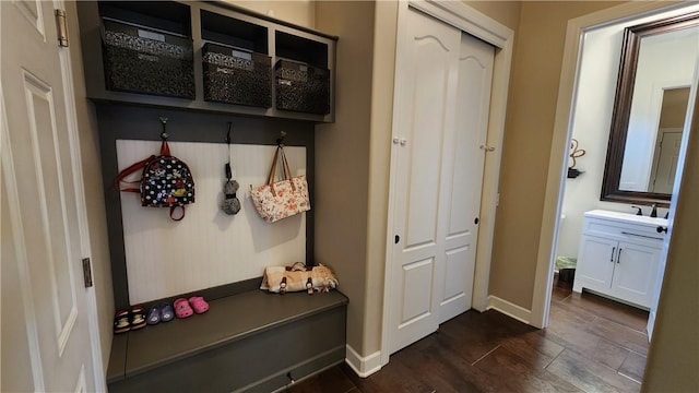 31 Putney Pl, Greece, NY 14468 - mudroom with baseboards and a sink