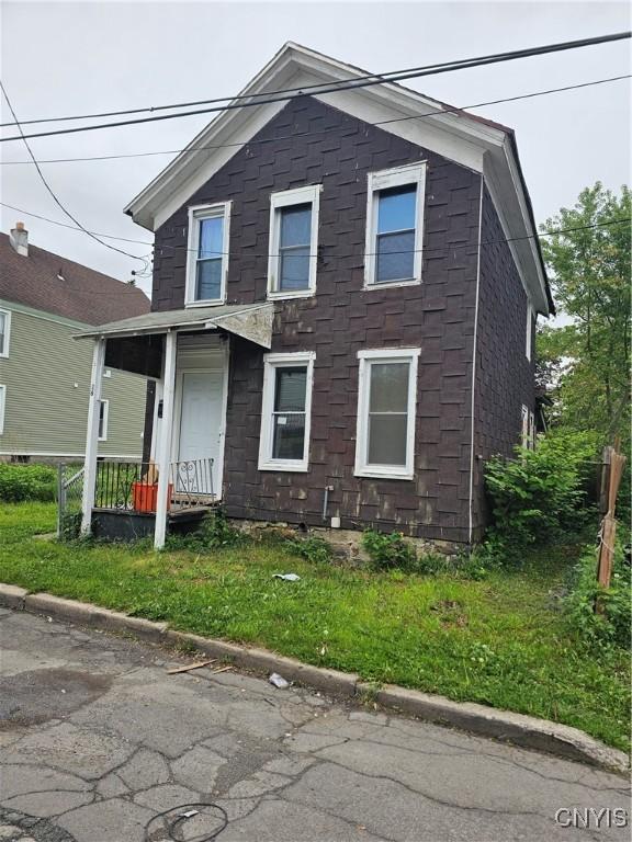 16 Barnes Ave, Utica, NY 13502 - view of front of home featuring a porch