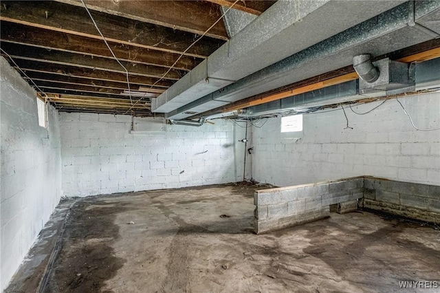view of basement