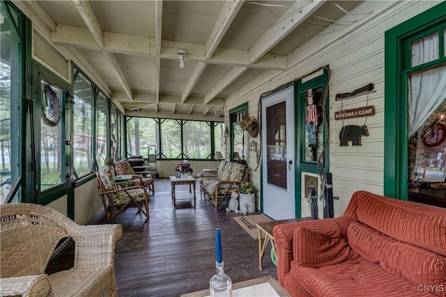 view of sunroom / solarium
