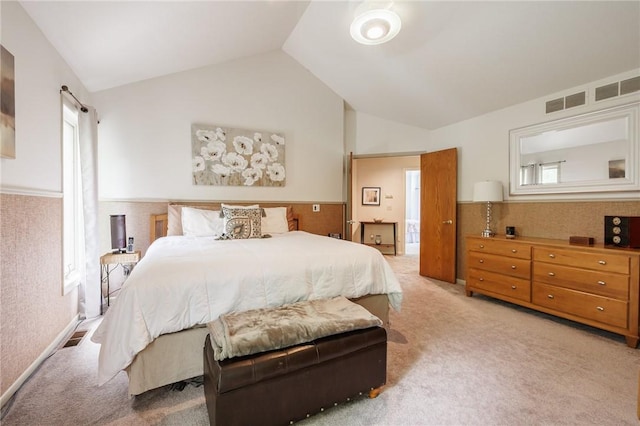 7 Mount View Cres, Penfield, NY 14580 - bedroom featuring lofted ceiling and light colored carpet