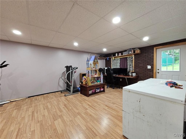 437 Nye Rd, Virgil, NY 13045 - exercise room featuring light wood finished floors