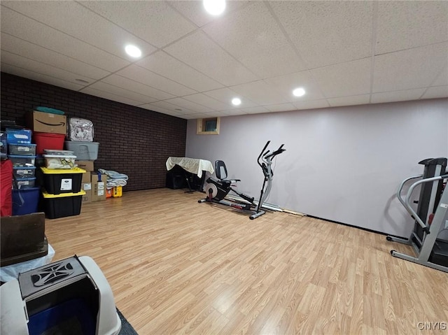 437 Nye Rd, Virgil, NY 13045 - exercise area with wood finished floors and baseboards