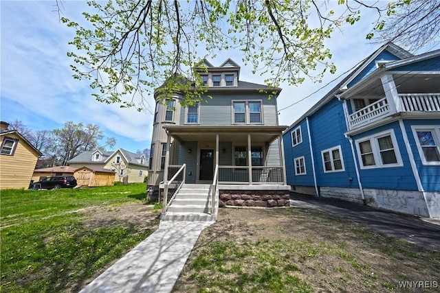 249 E St, Buffalo, NY 14207 - view of front of home with covered porch