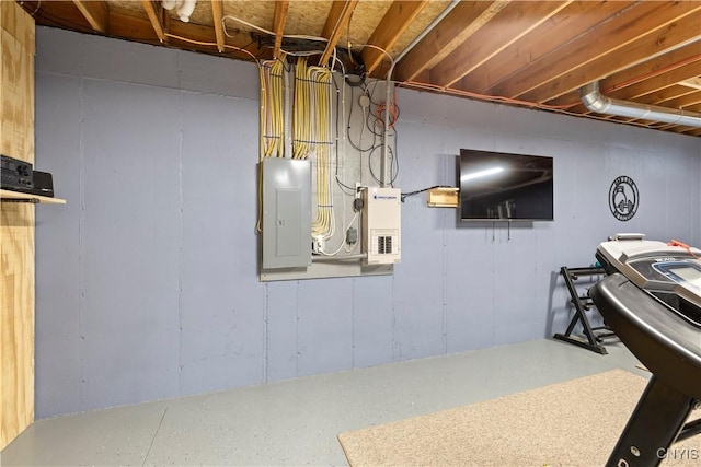 301 Silverstone Rd, Russia, NY 13438 - unfinished basement with electric panel