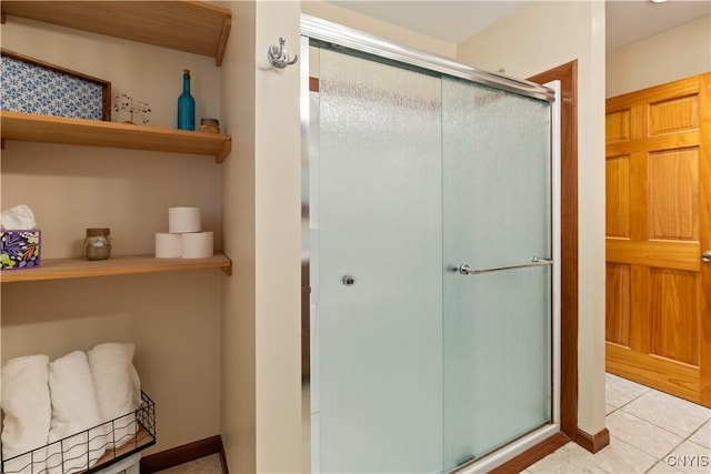 301 Silverstone Rd, Russia, NY 13438 - full bathroom featuring a stall shower and tile patterned floors