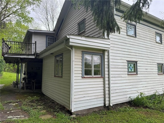 3645 County Highway 12, Kortright, NY 13739 - view of home's exterior featuring a balcony