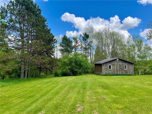 376 Upper Dutch Hill Rd, Milford, NY 13820 - view of grassy yard with an outdoor structure