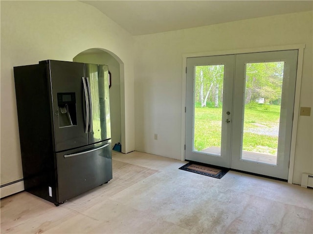 376 Upper Dutch Hill Rd, Milford, NY 13820 - entryway featuring french doors and arched walkways