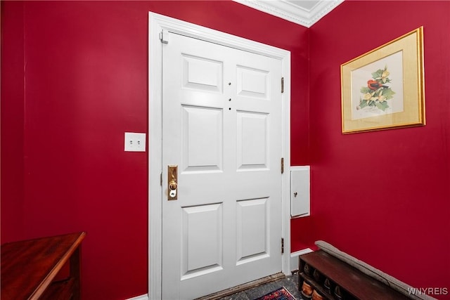 85 Windsor Ave, Buffalo, NY 14209 - entrance foyer featuring ornamental molding and baseboards