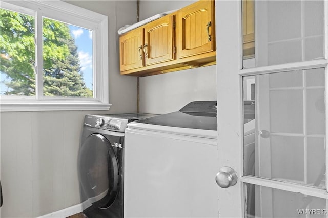 7508 Lakeside Rd, Ontario, NY 14519 - laundry area featuring cabinet space and washing machine and dryer