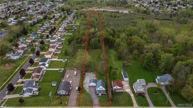 4830 Transit Rd, Cheektowaga, NY 14043 - aerial view of residential area featuring property parcel outlined