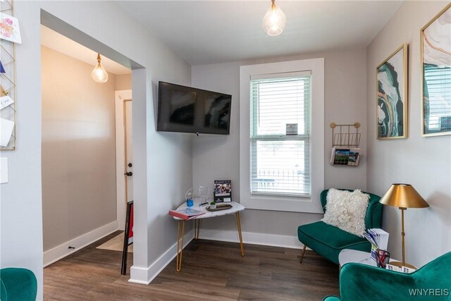 4830 Transit Rd, Cheektowaga, NY 14043 - living area with wood finished floors and baseboards