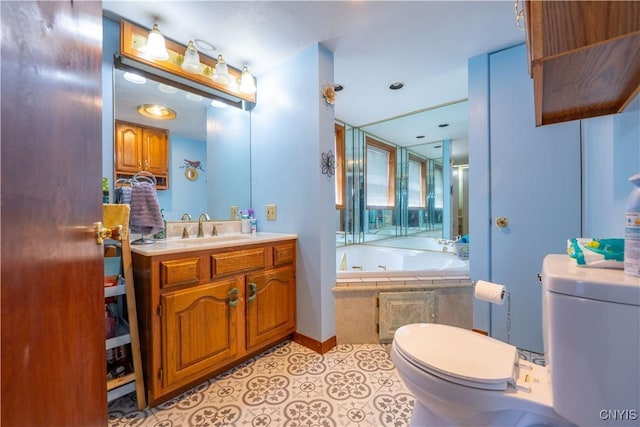 401 Palmer St, Frankfort, NY 13340 - full bath with toilet, a jetted tub, and vanity