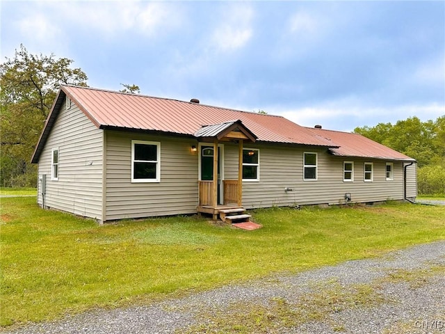 3742 State Route 8, Ohio, NY 13324 - view of front of house featuring a front yard and metal roof